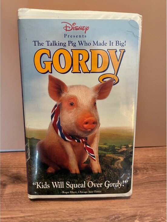 Disney Other - Gordy VHS Disney Movie Tape The Talking Pig Who Made It Big! Family Kids Film